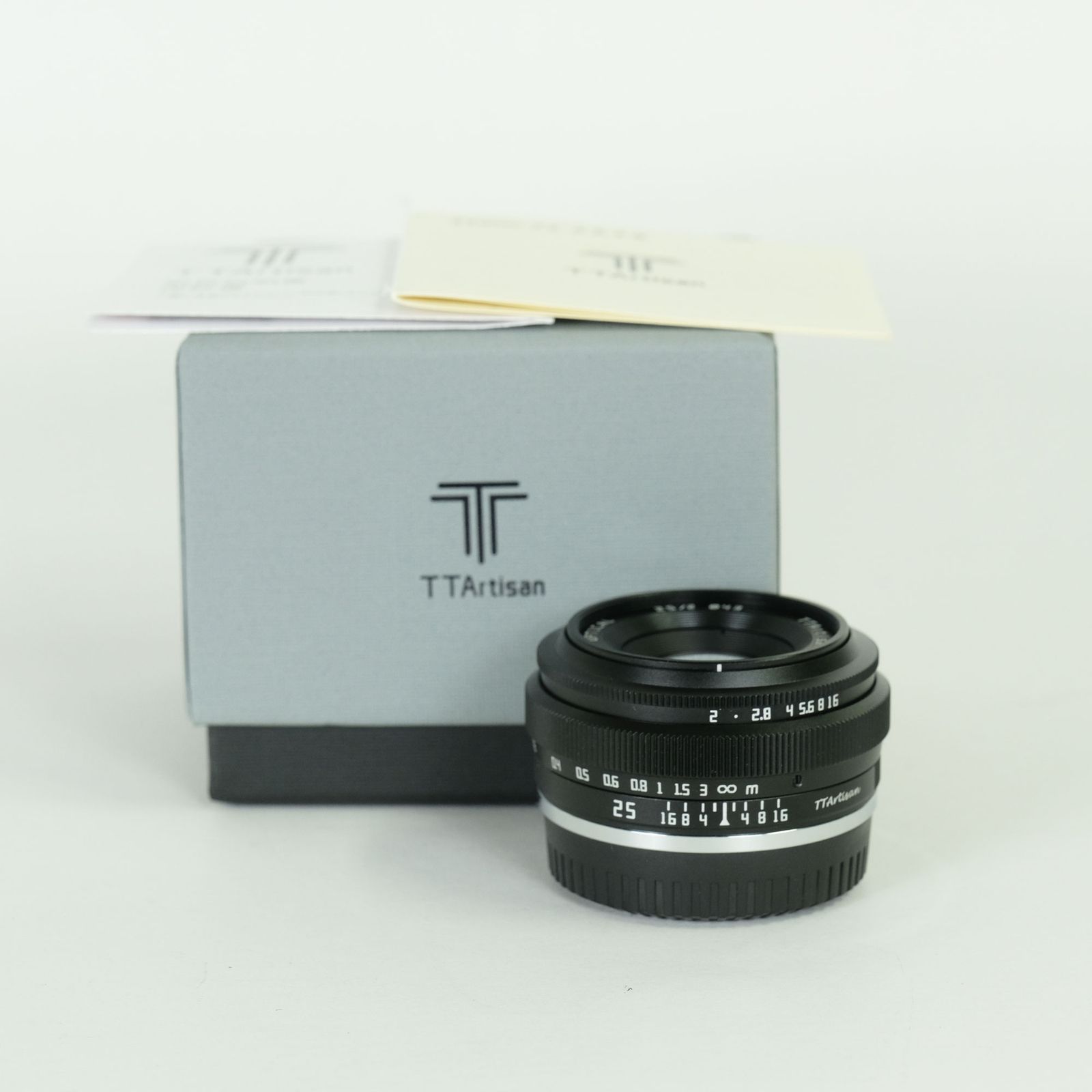 美品] 銘匠光学 TTArtisan 25mm F2 C (フジフイルムX用) ブラック