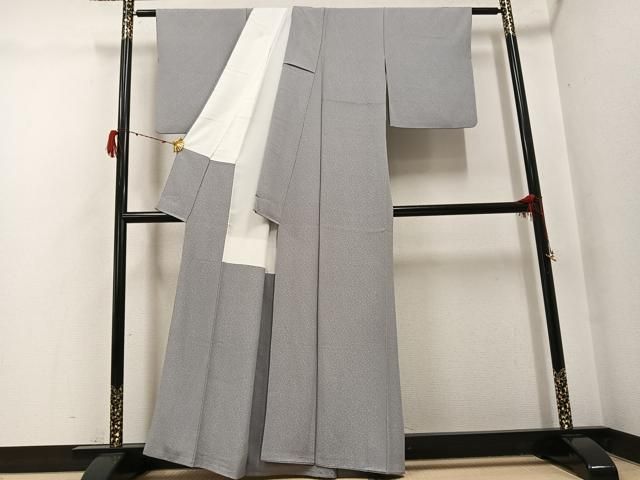 平和屋着物●江戸小紋　小花文　正絹　逸品　AABH3137ph