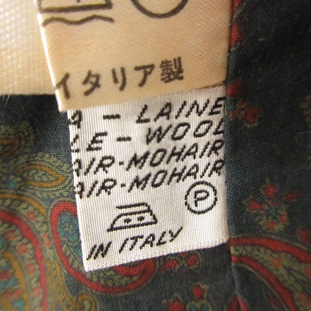 Herno ヘルノ コート ヴィンテージ ツイード アウター ロング グリーン 40【M】 レディース 【中古】