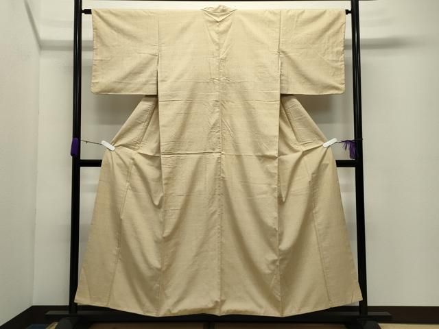 平和屋着物●結城紬　蒸栗色　正絹　逸品　CABD8988gh