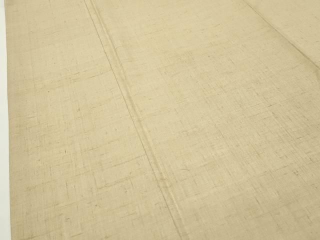 平和屋着物●結城紬　蒸栗色　正絹　逸品　CABD8988gh