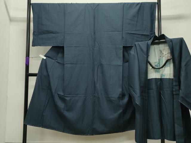 平和屋着物●男性　紬　アンサンブル　100亀甲　総詰め　正絹　逸品　未使用　CABD8992gh