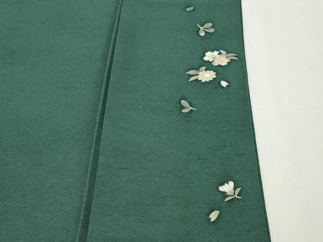 平和屋着物●訪問着 紬地 友禅 作家物 草花文 正絹 逸品 CABD8997gh 平和屋着物●訪問着 紬地 友禅 作家物 草花文 正絹 逸品 CABD8997gh