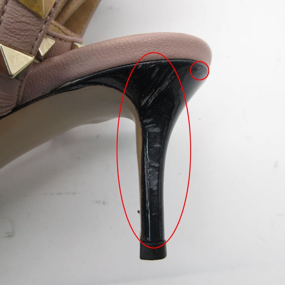 Valentino Garavani ヴァレンティノ・ガラヴァーニ パンプス ロックスタッズ サンダル ストラップ ポインテッドトゥ ネイビー 36.5 23.5cm レディース 【中古】 Valentino Garavani ヴァレンティノ・ガラヴァーニ パンプス ロックスタッズ サンダル ストラップ ポインテッドトゥ ネイビー 36.5 23.5cm レディース 【中古】