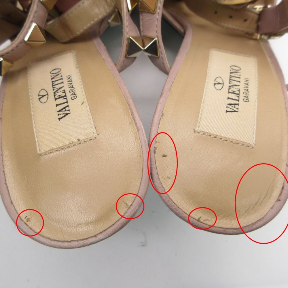 Valentino Garavani ヴァレンティノ・ガラヴァーニ パンプス ロックスタッズ サンダル ストラップ ポインテッドトゥ ネイビー 36.5 23.5cm レディース 【中古】 Valentino Garavani ヴァレンティノ・ガラヴァーニ パンプス ロックスタッズ サンダル ストラップ ポインテッドトゥ ネイビー 36.5 23.5cm レディース 【中古】