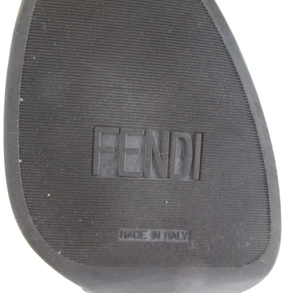 FENDI フェンディ ブーツ ファーロングブーツ ハイヒール レザー サイドジップ シューズ ブラック 36 23cm レディース 【中古】 FENDI フェンディ ブーツ ファーロングブーツ ハイヒール レザー サイドジップ シューズ ブラック 36 23cm レディース 【中古】