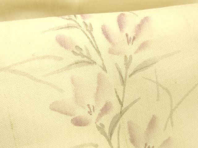 平和屋着物*夏物 九寸名古屋帯 作家物 手描き 草花文 正絹 逸品 DABC8990cm 平和屋着物*夏物 九寸名古屋帯 作家物 手描き 草花文 正絹 逸品 DABC8990cm