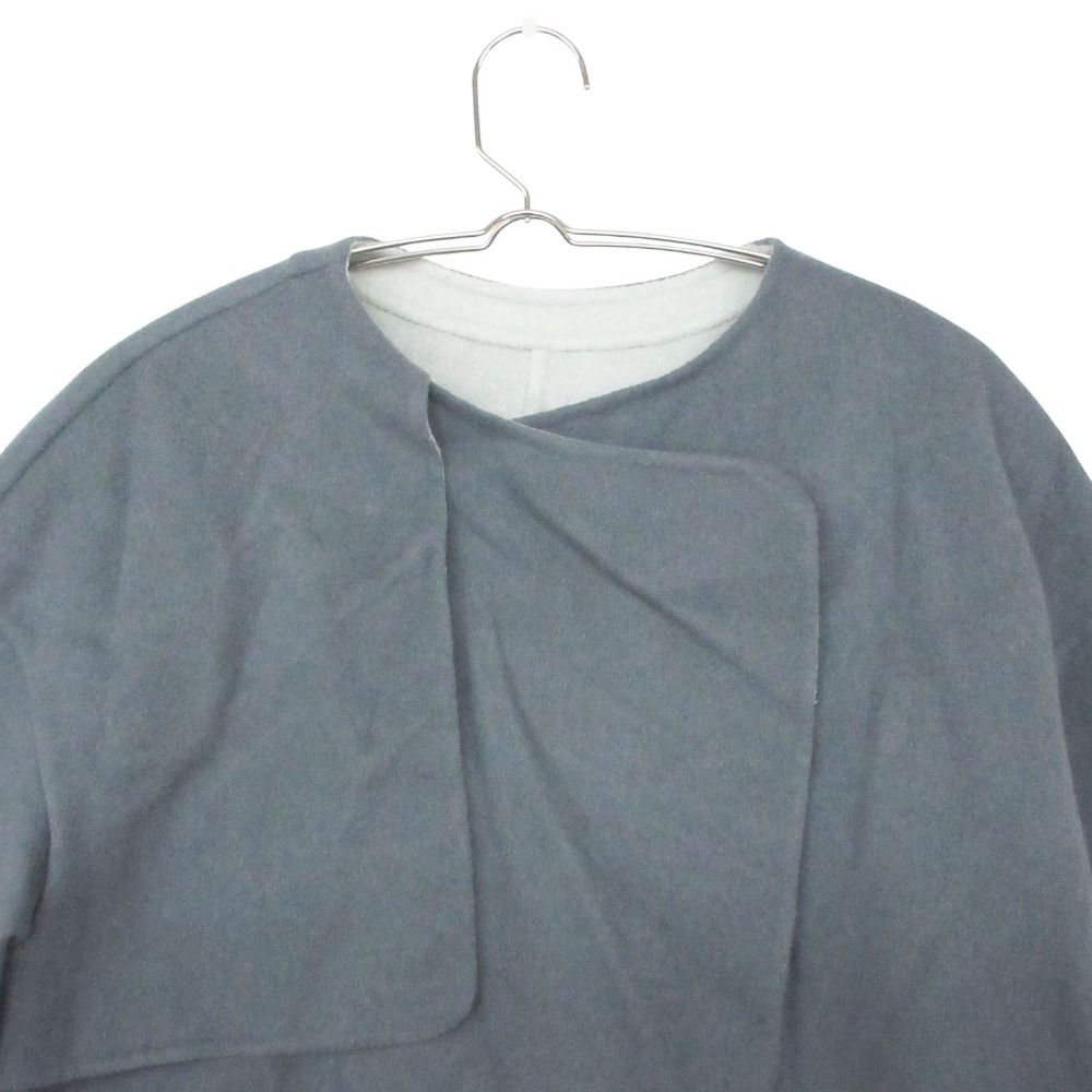 19AW UNTITLED アンタイトル コート ウールリバーラップ ダブルフェイス ロング丈 くすみブルー 2【M】 レディース 【中古】 19AW UNTITLED アンタイトル コート ウールリバーラップ ダブルフェイス ロング丈 くすみブルー 2【M】 レディース 【中古】