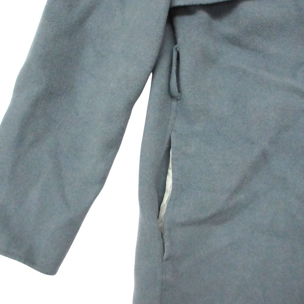 19AW UNTITLED アンタイトル コート ウールリバーラップ ダブルフェイス ロング丈 くすみブルー 2【M】 レディース 【中古】 19AW UNTITLED アンタイトル コート ウールリバーラップ ダブルフェイス ロング丈 くすみブルー 2【M】 レディース 【中古】