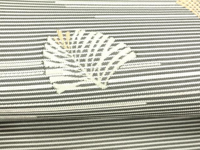 平和屋着物*夏物 八寸名古屋帯 松葉文 銀糸 正絹 逸品 DABC8992cm 平和屋着物*夏物 八寸名古屋帯 松葉文 銀糸 正絹 逸品 DABC8992cm