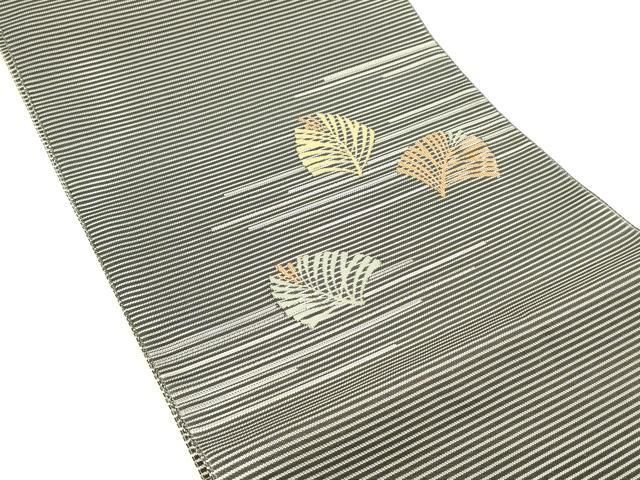 平和屋着物*夏物 八寸名古屋帯 松葉文 銀糸 正絹 逸品 DABC8992cm 平和屋着物*夏物 八寸名古屋帯 松葉文 銀糸 正絹 逸品 DABC8992cm