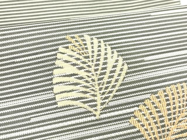 平和屋着物*夏物 八寸名古屋帯 松葉文 銀糸 正絹 逸品 DABC8992cm 平和屋着物*夏物 八寸名古屋帯 松葉文 銀糸 正絹 逸品 DABC8992cm