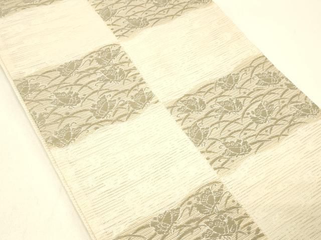 平和屋着物＊夏物　六通柄　京袋帯　流水舞蝶露芝文　銀糸　DABC8993cm