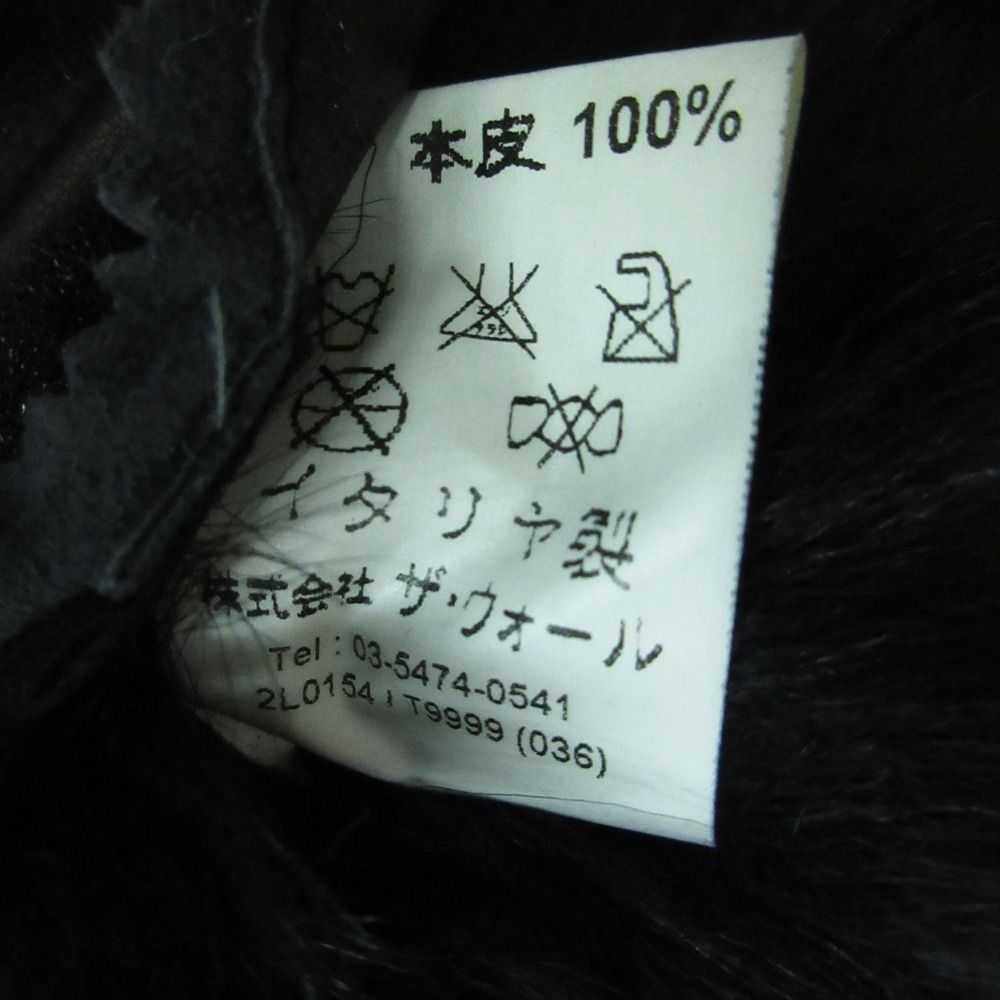 PATORIZIA PEPE パトリツィアペペ ブルゾン ムートンジャケット コート ショート丈 イタリア製 アウター ブラック 40 レディース 【中古】