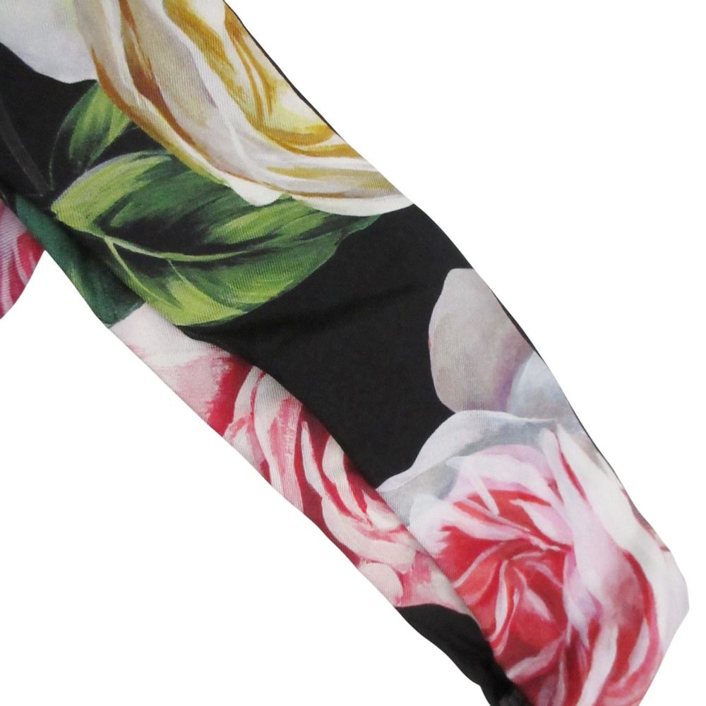 DOLCE&GABBANA ドルチェアンドガッバーナ スリム スカーフ シルク100% 花柄 フラワー イタリア製 マルチカラー レディース 【中古】 DOLCE&GABBANA ドルチェアンドガッバーナ スリム スカーフ シルク100% 花柄 フラワー イタリア製 マルチカラー レディース 【中古】