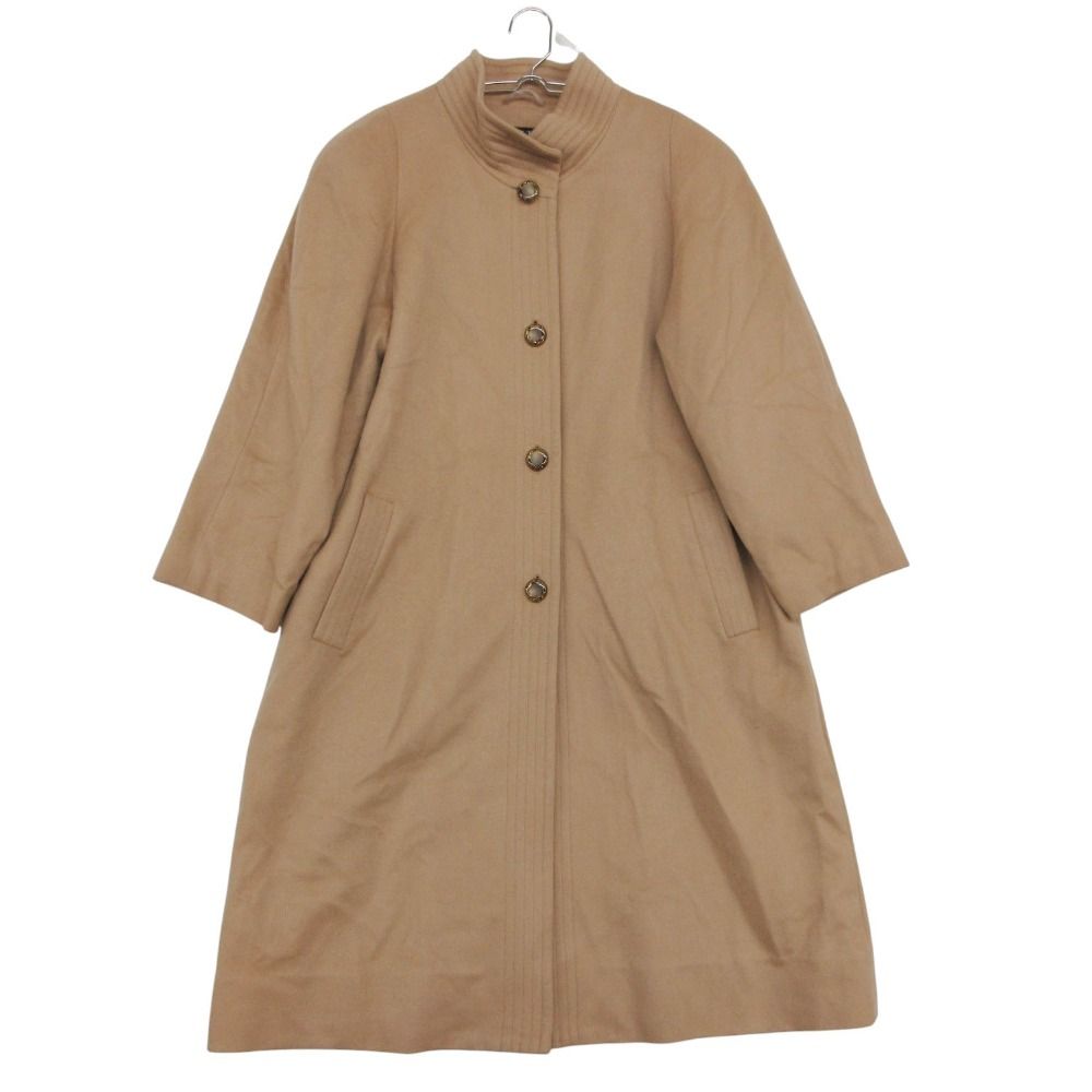 ベルタボーノ BELTA BUONO コート カシミヤ ロング スタンドカラー ベージュ 9【M】 レディース 【中古】