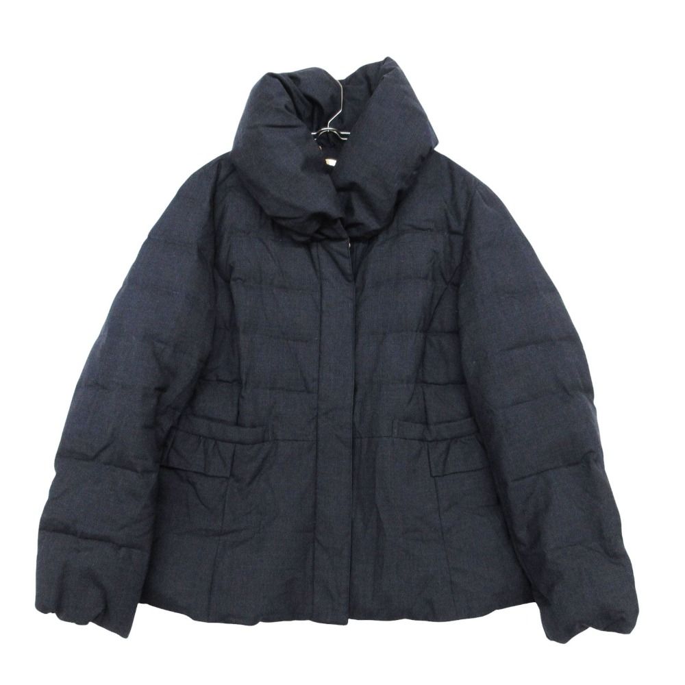 SCAPA スキャパ ダウンジャケット アウター 長袖 ジッパー ネイビー 42【L】 レディース 【中古】