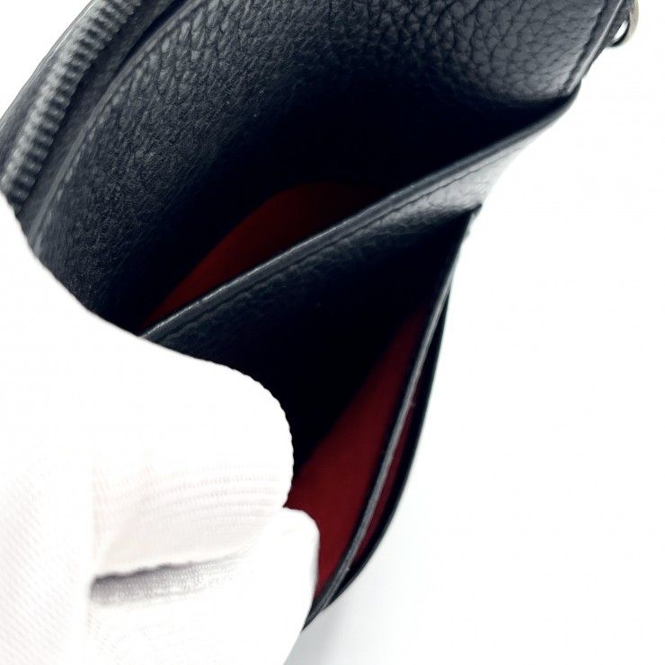 Christian Louboutin（クリスチャンルブタン）ルビラブ スパイク ショルダーバッグ ブラック レザー スタッズ レディース【中古】