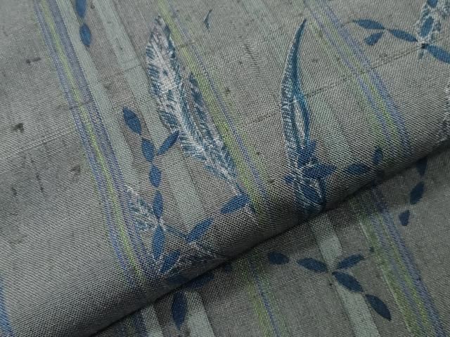 平和屋着物●上質な紬 作家物 草木間道 正絹 逸品 CABD9009gh 平和屋着物●上質な紬 作家物 草木間道 正絹 逸品 CABD9009gh