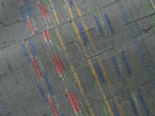 平和屋着物●上質な紬 作家物 草木間道 正絹 逸品 CABD9009gh 平和屋着物●上質な紬 作家物 草木間道 正絹 逸品 CABD9009gh