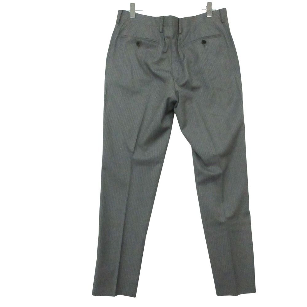 Paul Smith ポール・スミス スーツ セットアップ ノッチドラペル 2B ジャケット スラックス パンツ ストライプ柄 グレー L メンズ 【中古】
