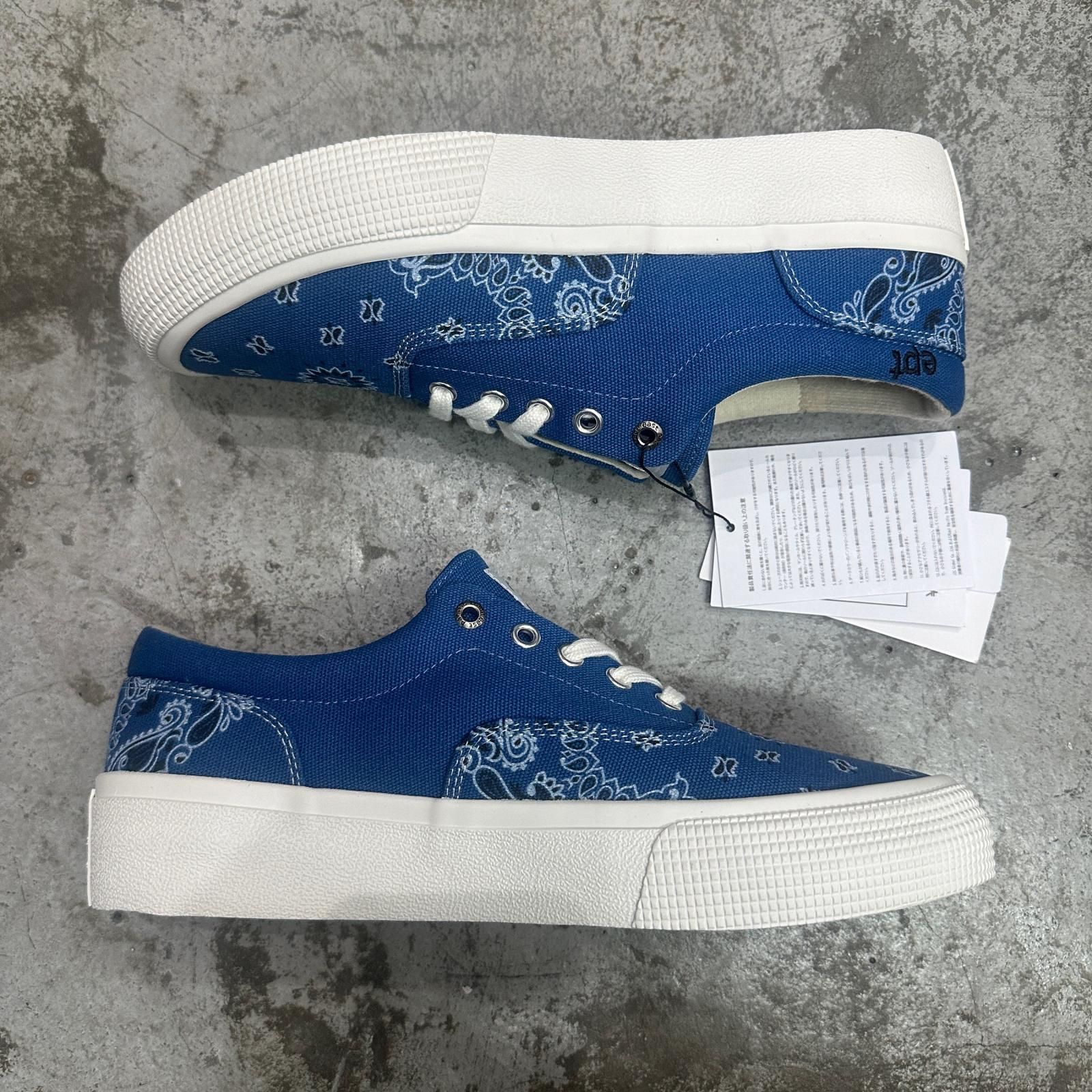 CHALLENGER × EAST PACIFIC TRADE BANDANA SNEAKERS バンダナ ローカットスニーカー チャレンジャー ブルー 27 27cm (15805M) CHALLENGER × EAST PACIFIC TRADE BANDANA SNEAKERS バンダナ ローカットスニーカー チャレンジャー ブルー 27 27cm (15805M)