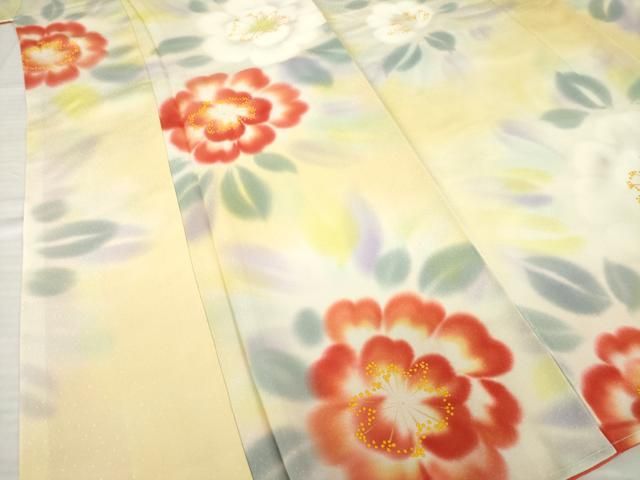 平和屋着物●上質な小紋 舞花文 暈し染 正絹 逸品 未使用 AABH2640ck 平和屋着物●上質な小紋 舞花文 暈し染 正絹 逸品 未使用 AABH2640ck