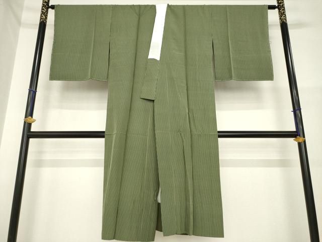 平和屋着物●長襦袢　無双仕立て　縞　正絹　逸品　未使用　AABH3281ck