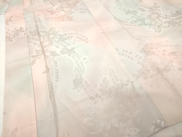平和屋着物●長襦袢　無双仕立て　辻が花地紋　暈し染　やまと誂製　正絹　逸品　AABH3282ck