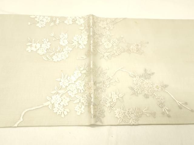 平和屋着物*夏物 中国三大刺繍 相良刺繍 総刺繍 袋帯 枝桜 金糸 正絹 逸品 DABC8999cm 平和屋着物*夏物 中国三大刺繍 相良刺繍 総刺繍 袋帯 枝桜 金糸 正絹 逸品 DABC8999cm