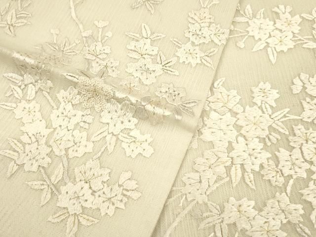 平和屋着物*夏物 中国三大刺繍 相良刺繍 総刺繍 袋帯 枝桜 金糸 正絹 逸品 DABC8999cm 平和屋着物*夏物 中国三大刺繍 相良刺繍 総刺繍 袋帯 枝桜 金糸 正絹 逸品 DABC8999cm