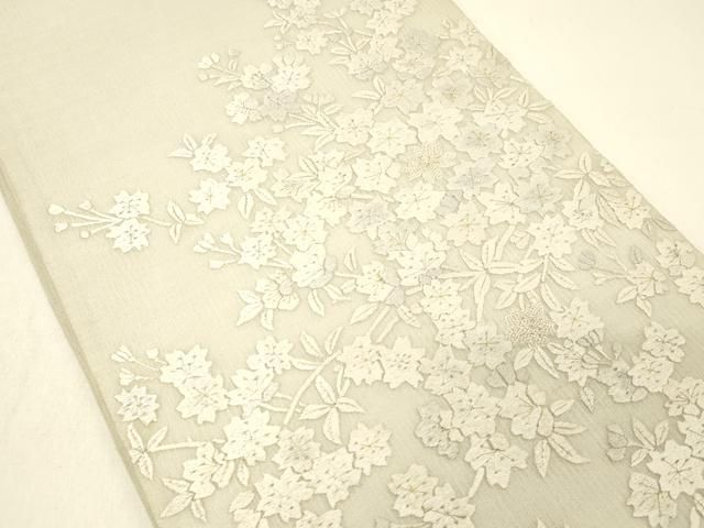 平和屋着物*夏物 中国三大刺繍 相良刺繍 総刺繍 袋帯 枝桜 金糸 正絹 逸品 DABC8999cm 平和屋着物*夏物 中国三大刺繍 相良刺繍 総刺繍 袋帯 枝桜 金糸 正絹 逸品 DABC8999cm