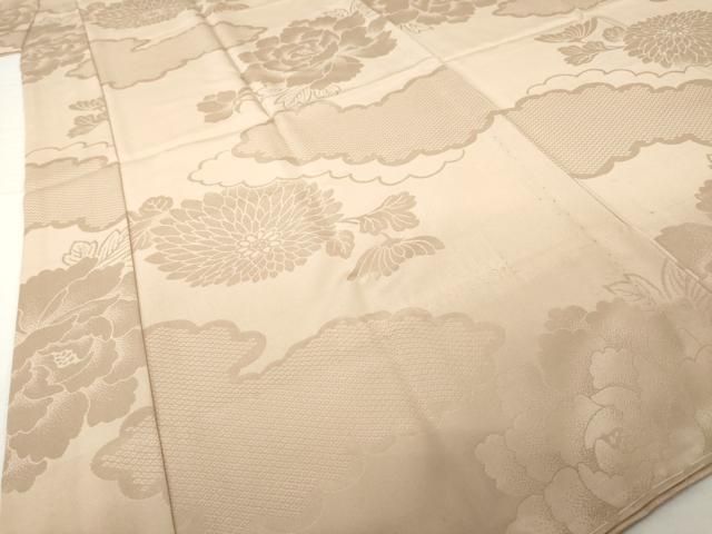 平和屋着物●長襦袢　無双仕立て　雲重ね地紋　正絹　逸品　未使用　AABH3288ck