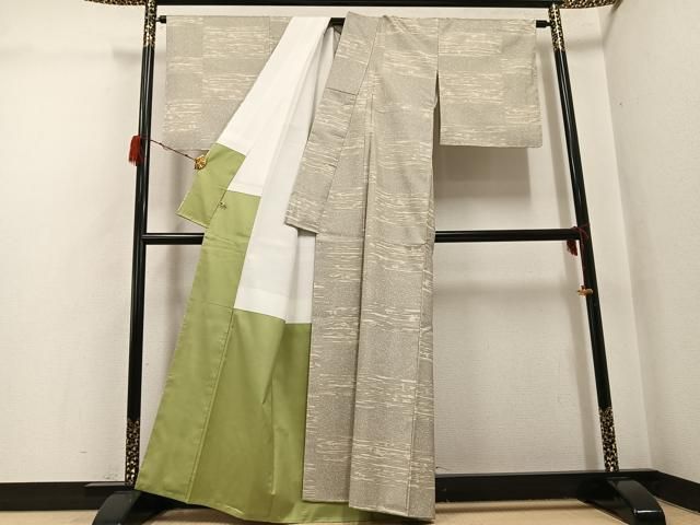 平和屋着物●本場縞大島紬　染大島　横段文　武島織物謹製　さが美扱い　証紙付き　正絹　逸品　未使用　AABH3847ph