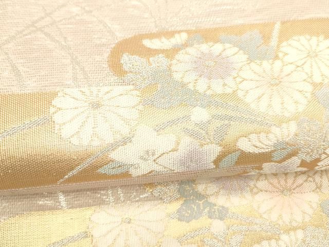 平和屋着物*夏物 六通柄袋帯 草花文 金銀糸 正絹 逸品 DABD6527cm 平和屋着物*夏物 六通柄袋帯 草花文 金銀糸 正絹 逸品 DABD6527cm