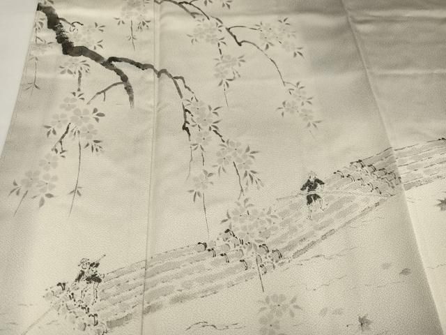 平和屋着物●洛楽人工房 人物花文 (玉蟲染) 訪問着 正絹 逸品 未使用 AABH3849ph 平和屋着物●洛楽人工房 人物花文 (玉蟲染) 訪問着 正絹 逸品 未使用 AABH3849ph