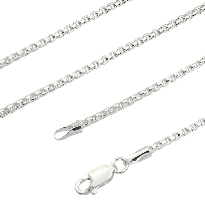 [シアーズ] 角甲丸 チェーン ネックレス シルバー sv 925 幅 2.0mm 45cm