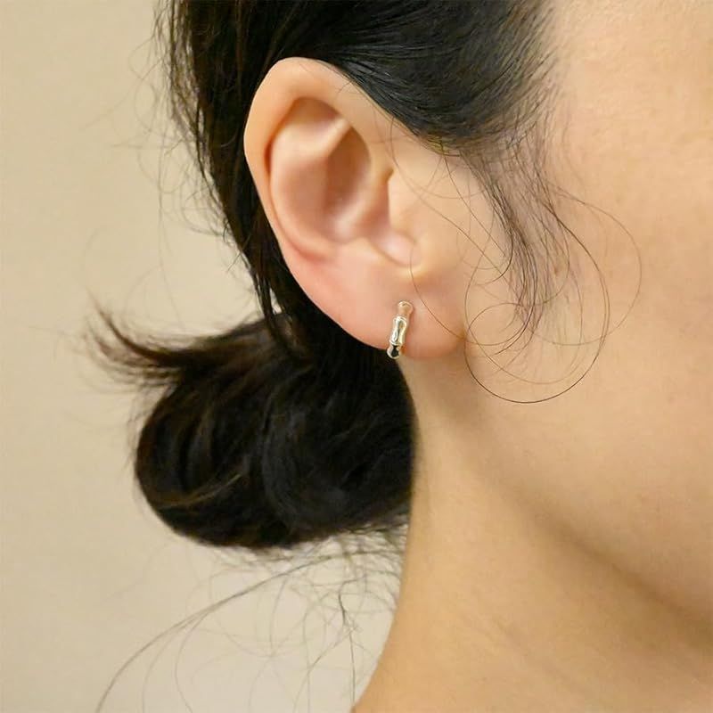 sowi (ソーイ) Bamboo フープ イヤリング(ECモール限定/バンブーモチーフ) おしゃれ アクセサリー (シルバー925 ） ギフト プレゼント 308E0005-TY