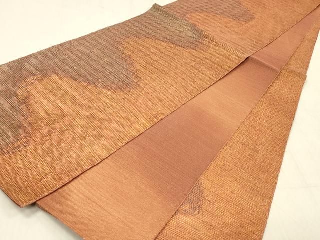 平和屋着物＊夏物　全通柄袋帯　抽象文様　金糸　正絹　逸品　DABD6529cm