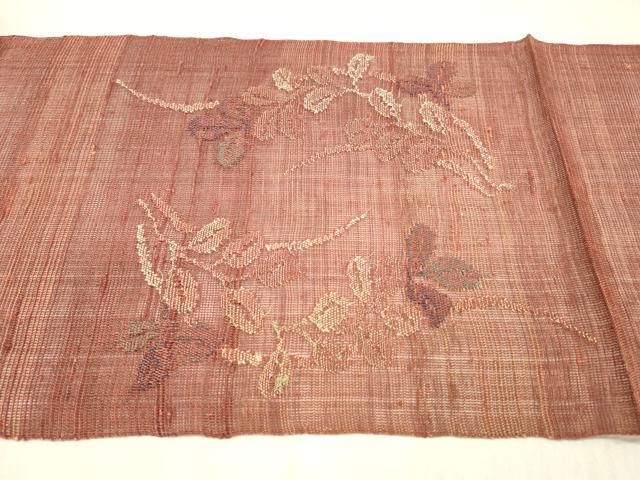 平和屋着物*夏物 八寸名古屋帯 草花文 正絹 逸品 DABD6532cm 平和屋着物*夏物 八寸名古屋帯 草花文 正絹 逸品 DABD6532cm