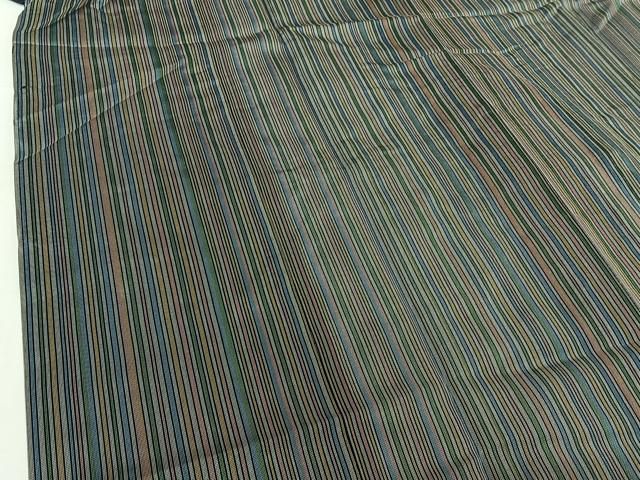 平和屋着物▽道中着 スリーシーズン 春夏秋 塵除け ロング丈 縞 正絹 逸品 AABH5603jh 平和屋着物▽道中着 スリーシーズン 春夏秋 塵除け ロング丈 縞 正絹 逸品 AABH5603jh