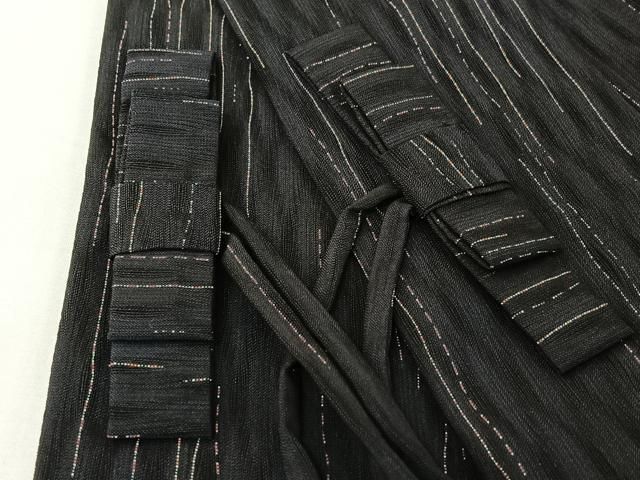 平和屋着物▽道中着 スリーシーズン 春夏秋 塵除け 変わり縞 黒地 正絹 逸品 AABH5650jh 平和屋着物▽道中着 スリーシーズン 春夏秋 塵除け 変わり縞 黒地 正絹 逸品 AABH5650jh
