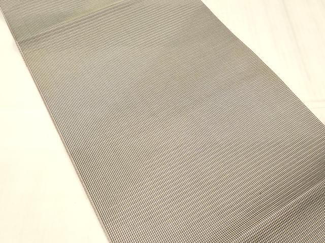 平和屋着物●本場筑前博多織　八寸名古屋帯　霞文　博多金ラベル　証紙付き　松装織物謹製　正絹　逸品　DABE6016cm