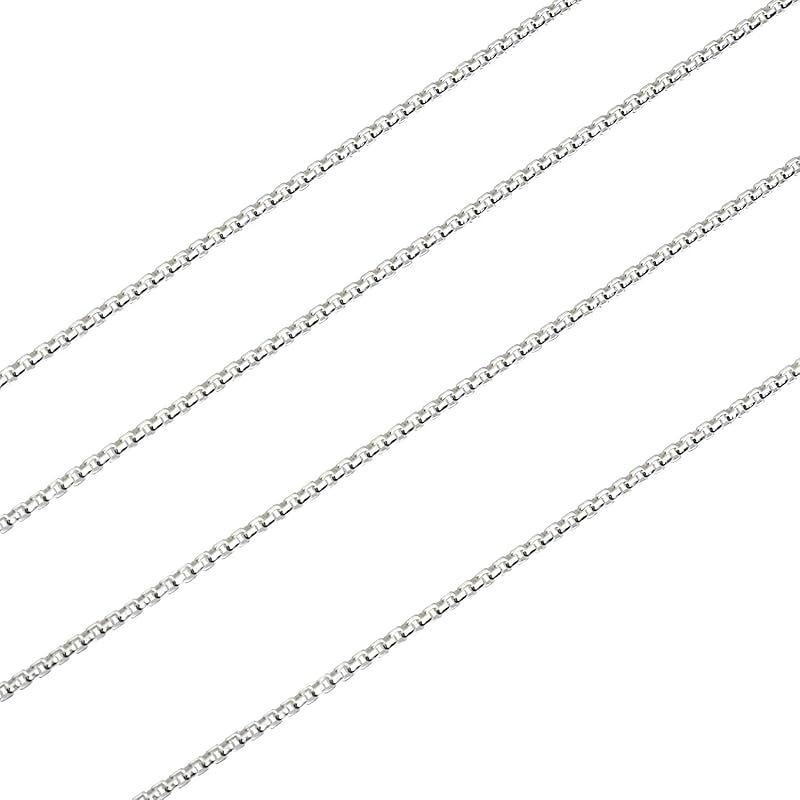 [シアーズ] 角甲丸 チェーン ネックレス シルバー sv 925 幅 1.2mm 40cm