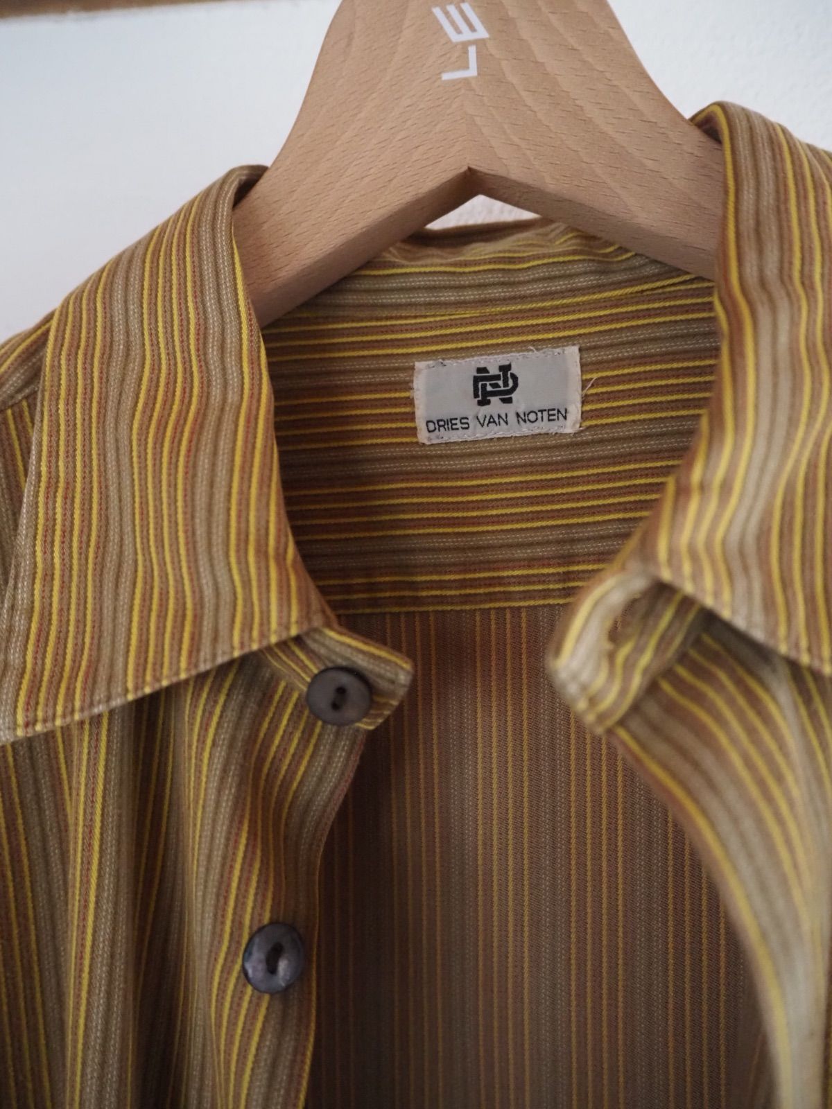 90s ドリスヴァンノッテン DRIES VAN NOTEN 初期 イエロー系ストライプ