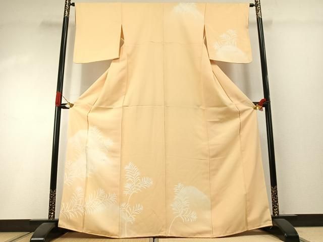 平和屋着物●訪問着　刺繍　松　暈し染め　正絹　逸品　AABI1603fy