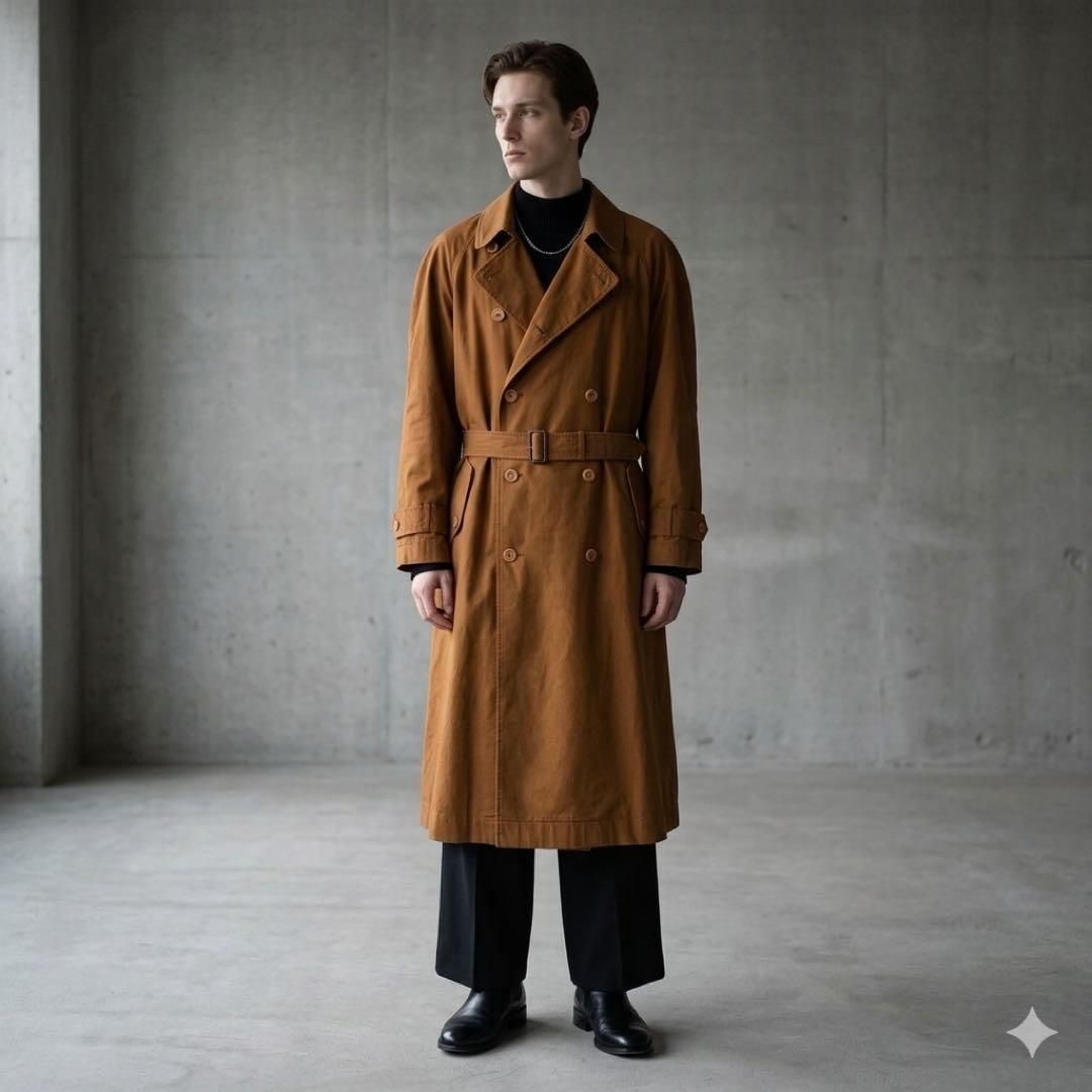 ISSEY MIYAKE MEN trench coat Brush tag - メルカリ