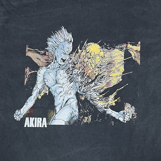 AKIRA アキラ 鉄雄覚醒 アームクラッシュ ロンT 黒 XL 両面プリント
