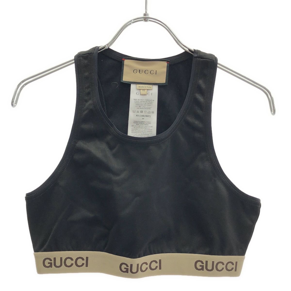 GUCCI グッチ タンクトップ フィットネスウェア 672401 XJDS6 ブラック 