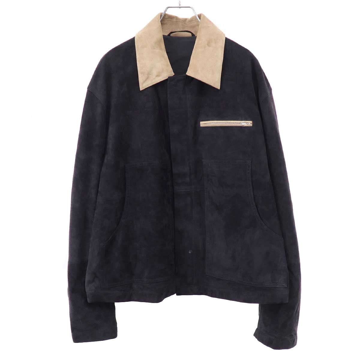 YOKE ヨーク 26SS Goat Suede Work Jacket ゴートスエードワークジャケット YK26SS01163B カーボン 3